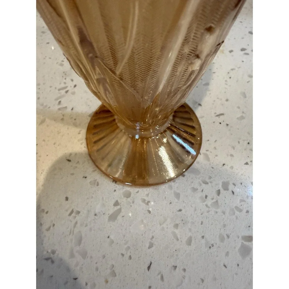 Jeannette Iris Herringbone Iridescent Peach 6